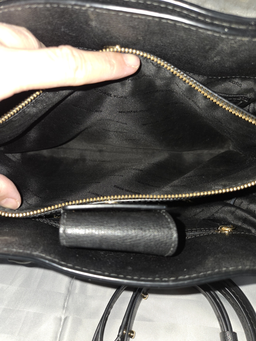 Michael Kors Sylvie Large Studded Leather Satchel - Picture 12 of 16